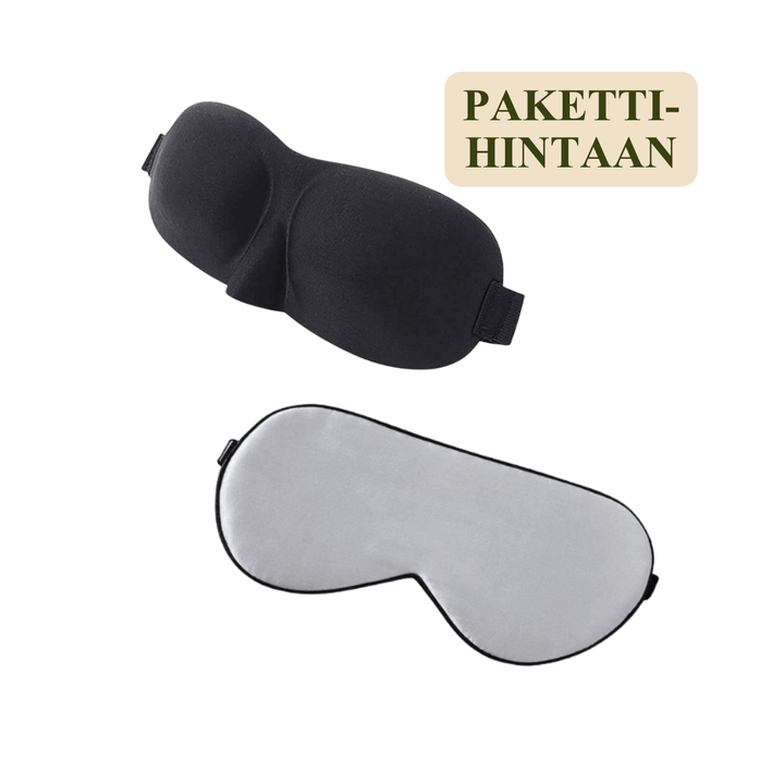 Yhteishintaan: 3D-perhosunimaski + Silkkinen unimaski